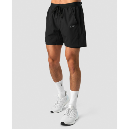 Workout 2-in-1 Shorts, Black