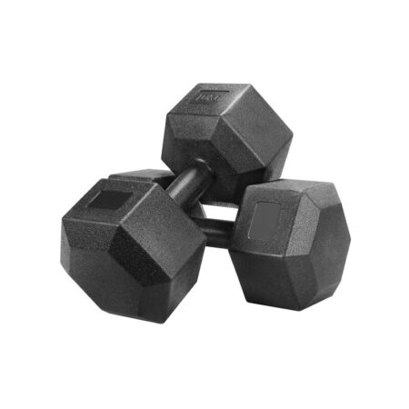 Yaheetech - 10kg x2 Portable Hand Weights Set, 2 x 10kg Dumbbells Sporting Training Hand Weights,Black - black