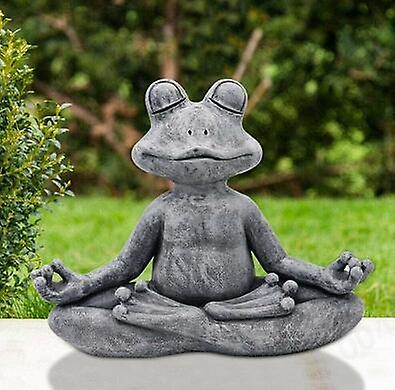 Zen Yoga Frog Garden Statue