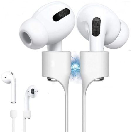 magnetisk silikonebåndsrem Airpods 1/2/3/Pro/Pro 2 White